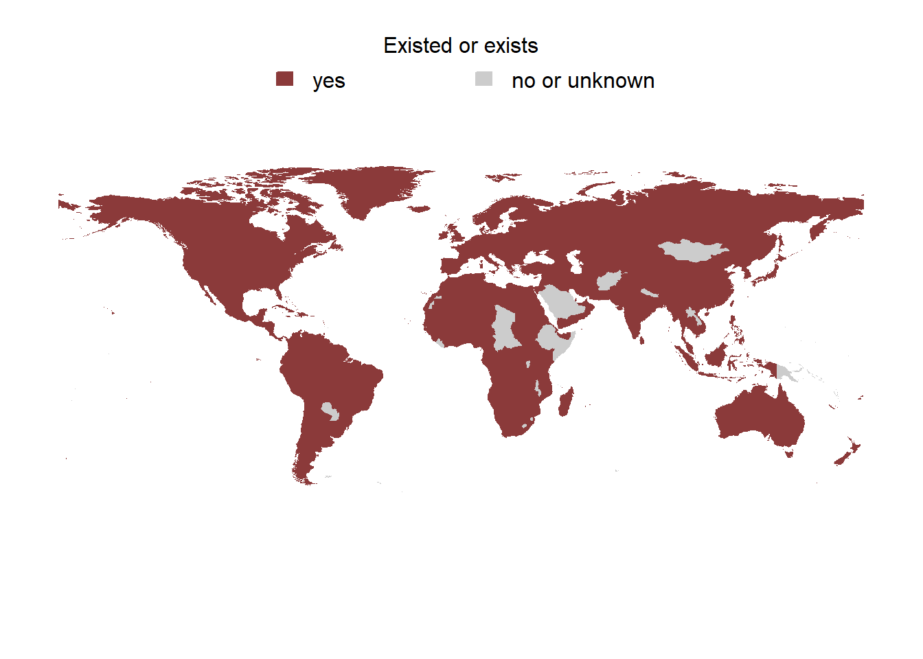 Countries that used or are still using rent control